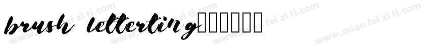 brush letterting字体转换
